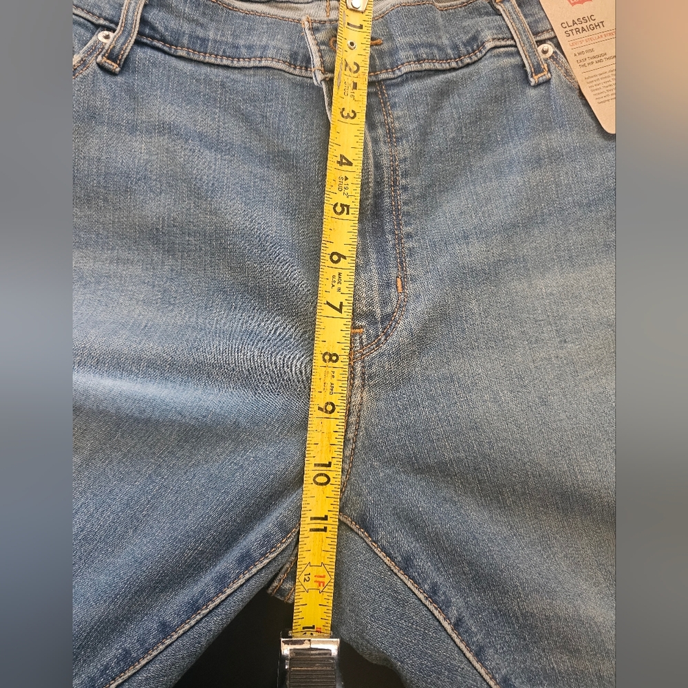 Levi’s Classic Straight Jeans Women’s 22W Light Blue Denim NWT Plus Size - Picture 11 of 12